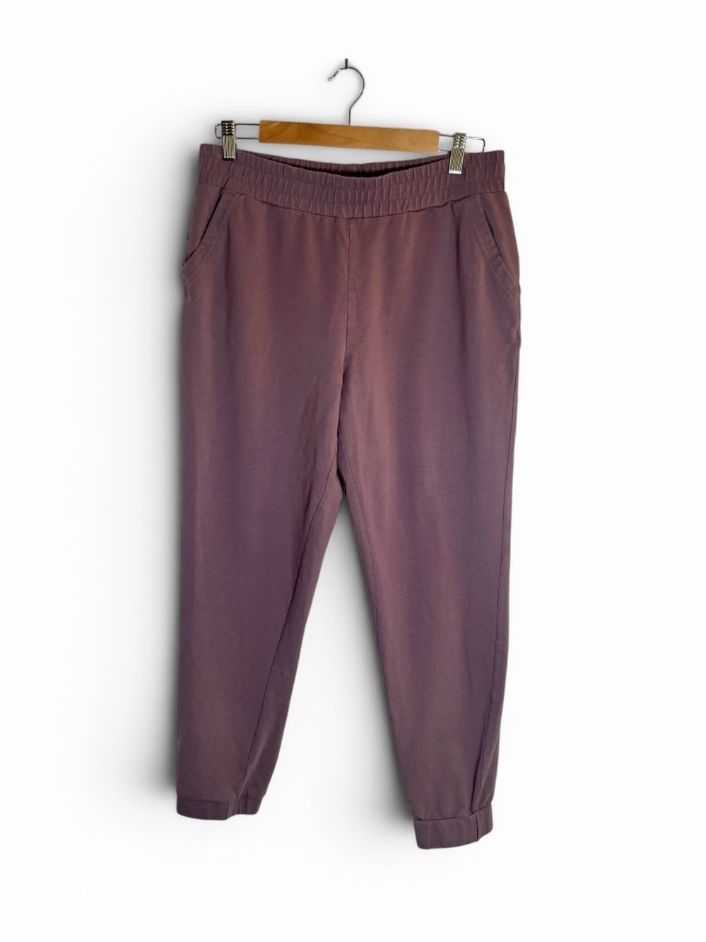 32 Degrees Women's Mauve Joggers, Pockets, Cotton Blend